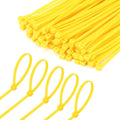 8 Inch Yellow Zip Tie 1000 PCS, 40 Lbs - Small to Medium Zip Tie, Nylon PA66 UV Resistant Cable Tie Heavy Duty for Indoor and Outdoor Use - Ideal for bundling and securing objects