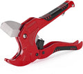 Bates- PVC Pipe Cutter, Cuts up to 1-1/4", Red Ratcheting PVC Pipe Cutter Tool, Pipe Cutters PVC Pipe Shears, Plastic Pipe Cutter, PEX Pipe Cutter, PVC Cutter Tool, PVC Ratchet Cutter
