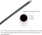 MECCANIXITY Spring Tube Bender OD 11mm/0.43" Steel Spring Pipe Bending Tubes 1500mm/59.06" Long for 3/8" PVC Pipe(ID 12mm) in Home Renovations,Electrician Wiring Bending Pipe(insert-pipe use)