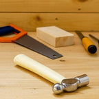 Mini Ball Peen Hammer Anti-Slip Wooden Short Handle, 5 OZ Household Small Hammer for DIY, Woodworking, Repair, Camping, Escape Tool