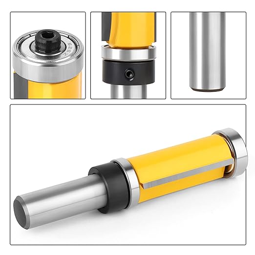1-1/2-Inch Flush Trim Top and Bottom Bearing Router Bit 1/2-Inch Shank