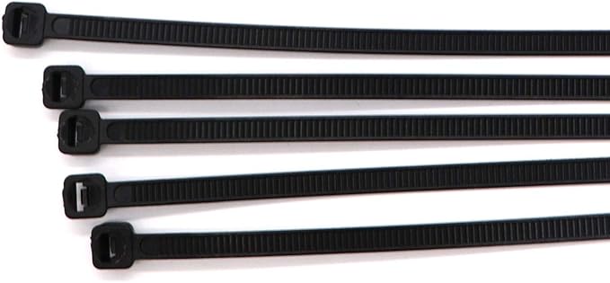SYD 4 Inch length, 18lb Small size Self Locking Nylon Cable Zip Ties -1000 Piece (Black)