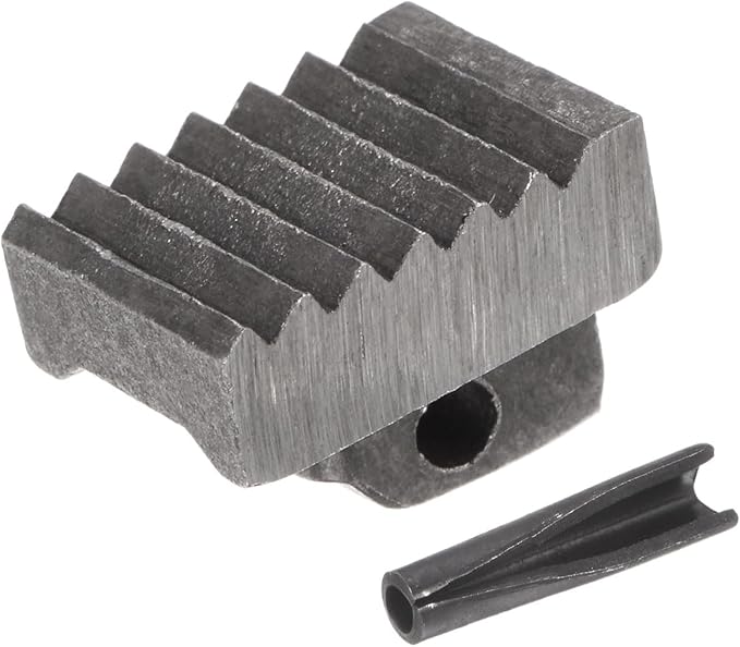 HARFINGTON Pipe Wrench Heel Jaw with Pin Assembly 8" Wrench Replacement Carbon Steel for 8" Adjustable Wrench
