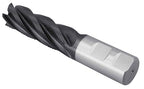 Accusize Industrial Tools 1'' Fine Tooth M42 8% Cobalt Tialn Roughing End Mill, 1'' Shk Dia, 3'' Flute Length, 5-1/2'' Oal, 5 Flute, 1104-0031