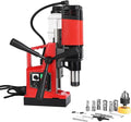 Magnetic Drill Press 1400W， 2" Boring Diameter, 810 RPM Heavy Duty Corded Mag Drill with 6pcs Cutters, Safety Kit & Case for Steel Plate, Iron Work