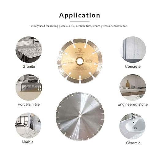LSS 10 Diamond Saw Blades 10 Inch,General Purpose Power Dry or Wet Cutting Saw Blade,for Concrete Granite Stone Brick Masonry (10")