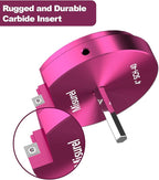 6 Pcs PVC Pipe Reamer Kit With 3/4 inch, 1 inch, 1-1/2inch, 2inch, 3inch, 4inch, 2 Carbide Inserts, PVC Fitting Saver, Plumbing tools, Aluminum Socket Saver for SCH40 Pipe Fitting