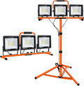 21000 Lumen Work Lights with Stand, 3 Adjustable Head LED Work Light, Foldable Tripod Stand, Waterproof Lamp with 6500 Kelvin Color Temperature (3 Adjustable Head)