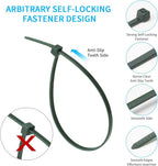 6 Inch Garden Green Zip Tie 1000 PCS, 18 Lbs - Small to Medium Zip Tie, Nylon PA66 UV Resistant Cable Tie for Indoor and Outdoor Use - Ideal for bundling and securing objects