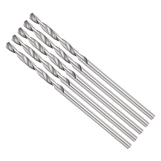 Drill Bit, 1.4mm Cutting Diameter, 4241 HSS 118° Cutting Angle Uncoated Bright Versatile Jobber Bits - (Applications: for Drilling Plastic Wood Soft Metal), 5-Pieces