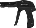 Knoweasy Cable Tie Gun and Cable Tie - Fastening and Flush Cutting Tool with Steel Handle Zip Tie Tool for Nylon Cable Ties