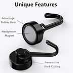 Tohoer Magnetic Hooks, Neodymium Magnets Hook Heavy Duty 30LBS with Rust Proof for Fridge, Refrigerator, Oven, Grill, BBQ, Key, Tools Holder, Utensil, Kitchen, Outdoor, Magnet for Hanging Wreaths