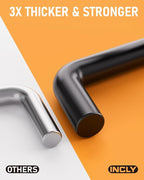 INCLY 60 Pack 4 Inch Black Pegboard Hooks, 1/4" Heavy Duty Peg Board Shelving Hooks Accessories, Peg Board Tool Hangers Only Fit 1/4" Pegboard Hanging Tools Garage, Craft Organizing, Kitchen, Store