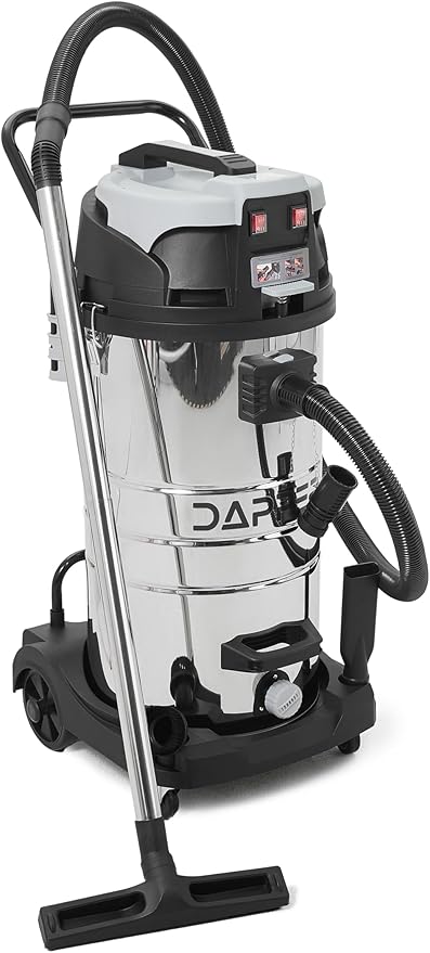 26.5 Gallon 11 Peak HP Wet/Dry Vacuum, Stainless Steel Tank, 2 in 1 Function Portable Shop Vacuum with Attachments, Built-in Drain Ideal for Jobsite, Garage & Workshop.