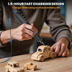 HARDELL 8V Cordless Rotary Tool Kit, 6 Variable Speed Rotary Tool Kit with Digital Display, 80PCS Accessories, Type-C Charging, Mototool for Sanding/Polishing/Engraving/DIY Crafts