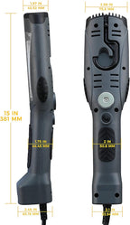 Portable Corded LED Work Light with Outlet in Handle, COB LED, 1600 Lumen 15ft 116AWG 3C SJTW Cord Handheld Outdoor Work Light, Magnetic on Back