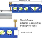 WORKPRO Torpedo Level, Magnetic, Verti. Site 4 Vial for Conduit Bending, Aluminum Alloy Construction, 6-1/2 inch