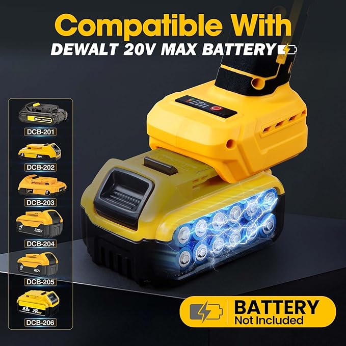 Cordless Angle Grinder Compatible with 20V Dewalt Battery (No Battery),Brushless Motor,Variable Speeds,Lock-On Switch,4-1/2" Blade,Power Electric Angle Grinders Tool for Polishing,Grinding,Cutting