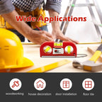 Sanung Levels, Portable Triple Bubble Level with Magnetic Base, Vertically Horizontally 45 Degree Measuring for Home Use, Set of 2