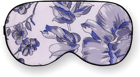 100% Pure Silk Eye Mask Sleep Eye Mask Eye Cover Eyeshade Sleeping Eye Mask Printed Colors (#11)-VeraVaultWomen