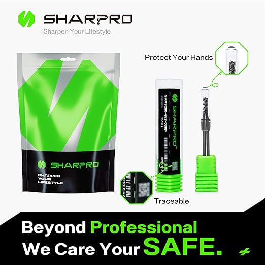 6mm Shank End Mill Bits Set 3mm Cutting Dia. 4 Flutes AlCrN Coated Carbide Square CNC Milling Bits, Apply for Alloy Steel, Stainless Steel, and Various Cast Iron (5PCS)