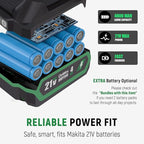 1/2 inch High Torque Cordless Impact Wrench, 700 Ft-lb Power Electric Impact Gun, with 2-Hour Fast Charger, 21V 4.0Ah Battery, 1 Tool Bag, 5 Sockets