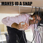 Mr-Label – 40 Pcs 0.78" x 3.54" Hook and Loop Cable Labels –Cord Tags – Upgraded Writable Cable Wraps for Clear Writing - Writable Wire Labels for Cable Management | Electronics Computers (White)