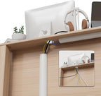 Cord Hider Raceway Kit, 118 inch Wall Cable Hider for 1-2 Cable, Silicone Material Hiding Wall Mount TV Powers Cords in Home Office, W0.75 H0.5in White