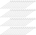 Funrous 100 Pack Peg Board Hooks Stainless Steel Pegboard Hooks Shelving Display Hanging Peg Board Holders for 1/8 and 1/4 Garage Storage Tools Organizer(10 inch)