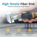 GYROS Cut-Off Wheels for Rotary Tools – 2.5” High-Tensile Fiberglass Reinforced, 12-Pack | Great for Cutting Hardened/Unhardened Steel, Steel Alloys, Hard Bronze, Metal | Made in USA 11-32250/12