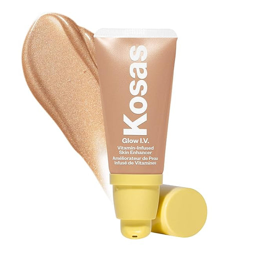 Kosas Glow I.V. Vitamin-Infused Skin Enhancer Face Makeup - Tinted Beauty Highlighter for a Healthy Glow - Radiate-VeraVaultWomen