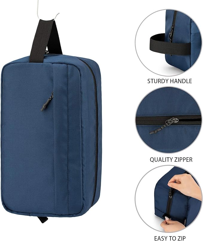 Vorspack Travel Toiletry Bag for Men - Hanging Toiletries Bag Water Resistant Dopp Kit Travel Bag for Toiletries Accessories