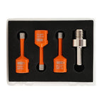 Diamond Core Drill Bit Kit BGTEC Diamond Hole Saw Tile Cutter for Porcelain Tile Ceramic Marble Brick Granite Stone, 5/8"-11 Thread Hole Saw 6/6/6mm+HEX Adapter