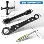 Plumbing Tools, Angle Stop Removal Tool with compression sleeve puller tool 1/2, Quick Repair Plumbing Wrench Kit for Installing/Removing Compression Rings, Nuts and Angle Stops