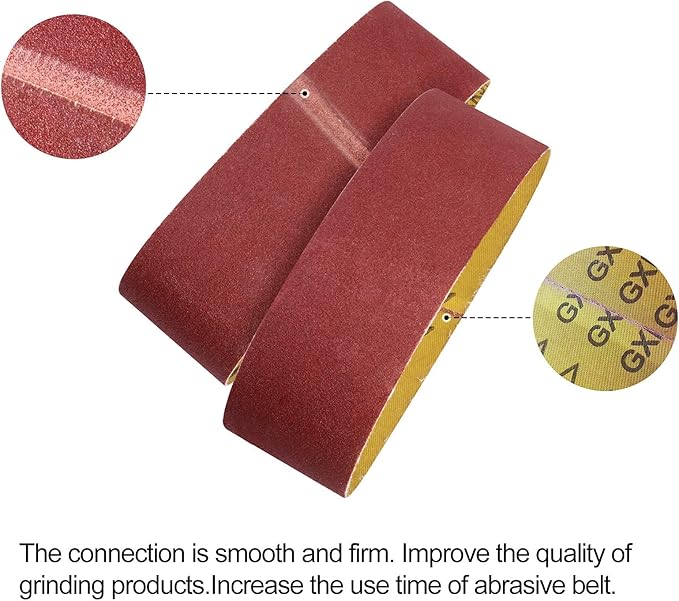 20 PCS Sanding Belts 3x21Inch Aluminum Oxide Belt Sander Sanding Belts 40/60/80/120/150/240/400 Assorted Grits Sanding Belts for Belt Sander