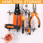 Shimeyao 100 Pcs Peg Board Shelving Hooks Stainless Steel Hanging Board Pegs Wall Display Hooks Bulk for 1/8 1/4 Garage Storage Organizer Accessories(2 Inch,Black)