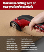 HK Cordless Electric Scissors, Rechargeable Cardboard Cutter, 4V Upgrade Motor Electric Box Cutter with 2 Blades & Safety Lock, Powerful Cutting for Cardboard Box, Plastic, Leather