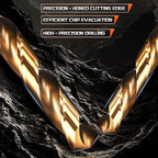 Drill Bit, #20 Cutting Diameter, 4341 HSS Gold Finish 135° Cutting Angle Number Jobber Bits - (Applications: for Drilling Soft Metal Plastic Wood), 10-Pieces