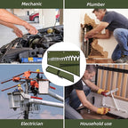 Wrench Roll Organizer 16 Pockets, Wrench Pouch Roll Up with Water Proof Oxford Cloth, Tool Roll Bag for Wrenches Organization, Green