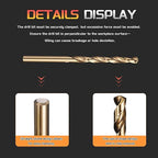 Drill Bit, 7/64" Cutting Diameter (2.778mm), 4241 HSS Black and Gold 118° Cutting Angle Versatile Jobber Bits - (Applications: for Drilling Plastic Wood Soft Thin Metal), 2-Pieces
