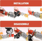 AKIHISA 300pcs 16 Sizes Single Ear Hose Clamps, 5.3-36.1mm Stainless Steel_304 Crimp Hose Clamps Cinch Rings Assortment Kit for Automotive, Pipe, Plumbing