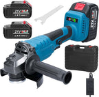 Housiwill Cordless Angle Grinder,Grinder Tool With 2-Position, 125MM M14 Professional Electric Power Grinder, 7500RPM Cordless Metal Angle Grinders For Cutting, Grinding