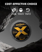 ANGELSWORD 8-1/4 Inch Table Saw Blade/Circular Saw Blade, 24T for Framing&40T for Ripping, Cross Cutting&60T for Fine Finish Wood Cutting, 3 Pack