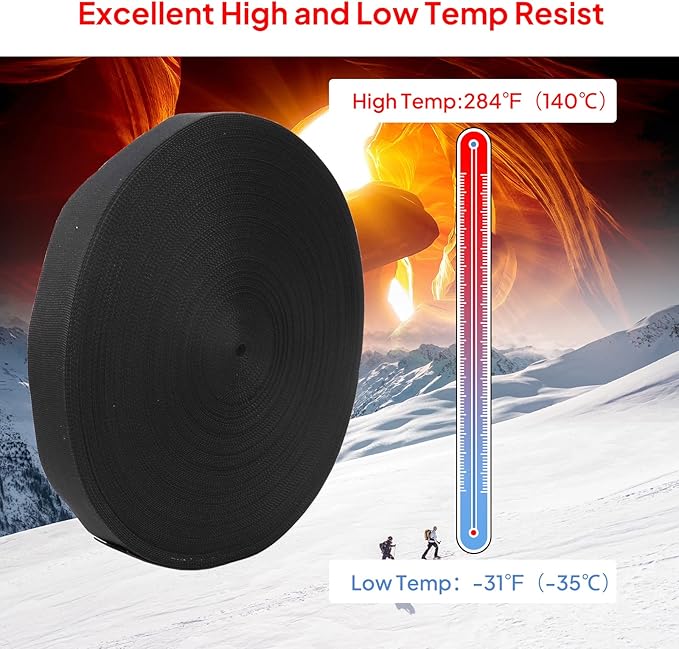 2 in 1 Heat Shrink Braided Sleeving Fabric Tubing-Perfectly fit Irregular Shape Hose/Cable/Wire (1"(25mm), 14FT)