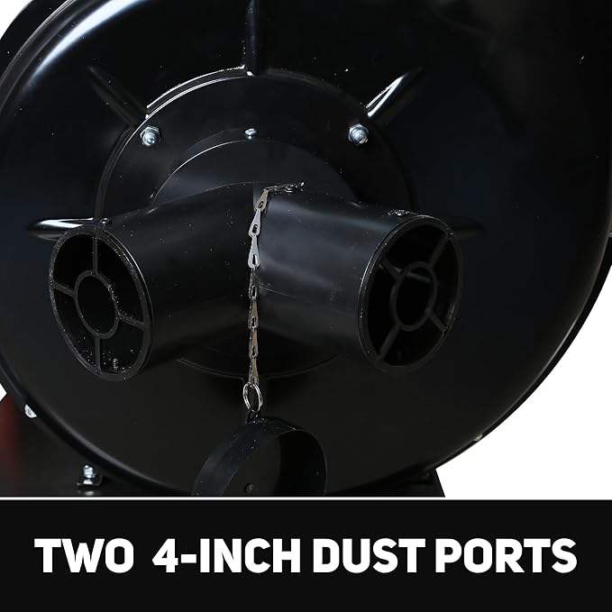 Bucktool 1-1/2HP Dust Collector, 1100 CFM Dust Collector for Woodworking with Movable Base