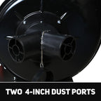 Bucktool 1-1/2HP Dust Collector, 1100 CFM Dust Collector for Woodworking with Movable Base