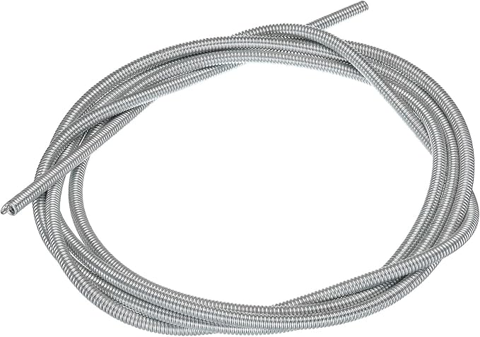 MECCANIXITY Spring Tube Bender OD 6.5mm/0.26" Steel Spring Pipe Copper Tubes 2500mm/98.42" Long for 3/8" Copper Pipe(10mm) in Home Renovations,Electrician Wiring Bending Pipe(insert-pipe use)