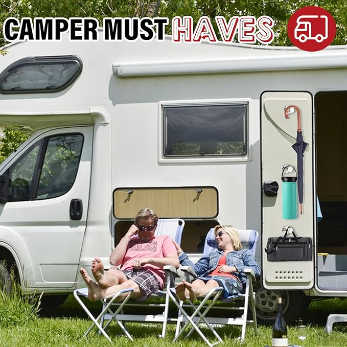 Cruise Essentials - 150Lb Heavy Duty Magnetic Hooks for Cabins, Garage & Grill - 6Pcs