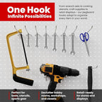 200 Pack PEG Board Pegboard Shelving Hooks 6" Length Wholesale Lot