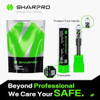 SHAPPRO 1/4 Inch Shank Carbide Square End Mill, 4 Flute CNC Milling Bits, Heat-Resistant Metal Cutting Bits Suitable Alloy Steel, Stainless Steel, Various Cast Iron（5PCS）